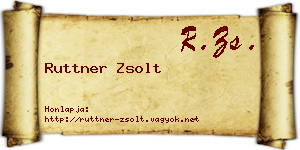 Ruttner Zsolt névjegykártya